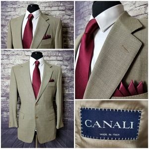 CANALI 40 R TAN SUPER 120s MADE IN ITALY BLAZER
